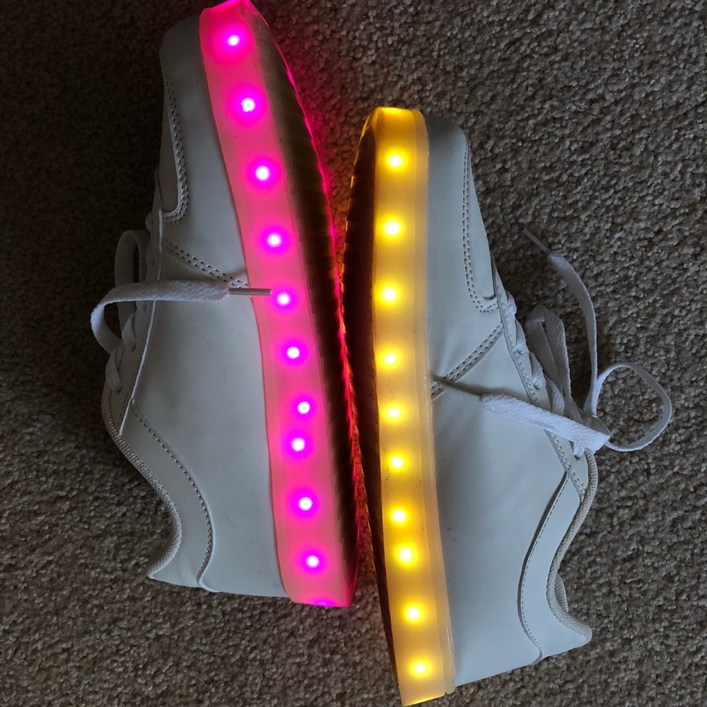 Light up bottom sneakers